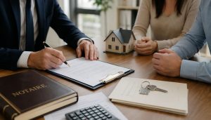 Signature de contrat immobilier
