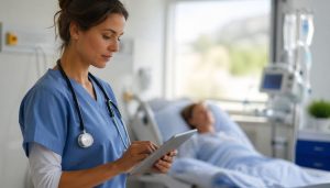 Soins attentifs dans une chambre d'hôpital